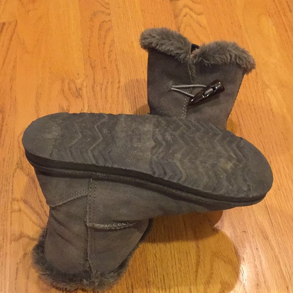 Gray fur boot - Picture 2 of 2